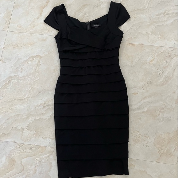 White House Black Market Cap Sleeve Dress - Picture 1 of 7
